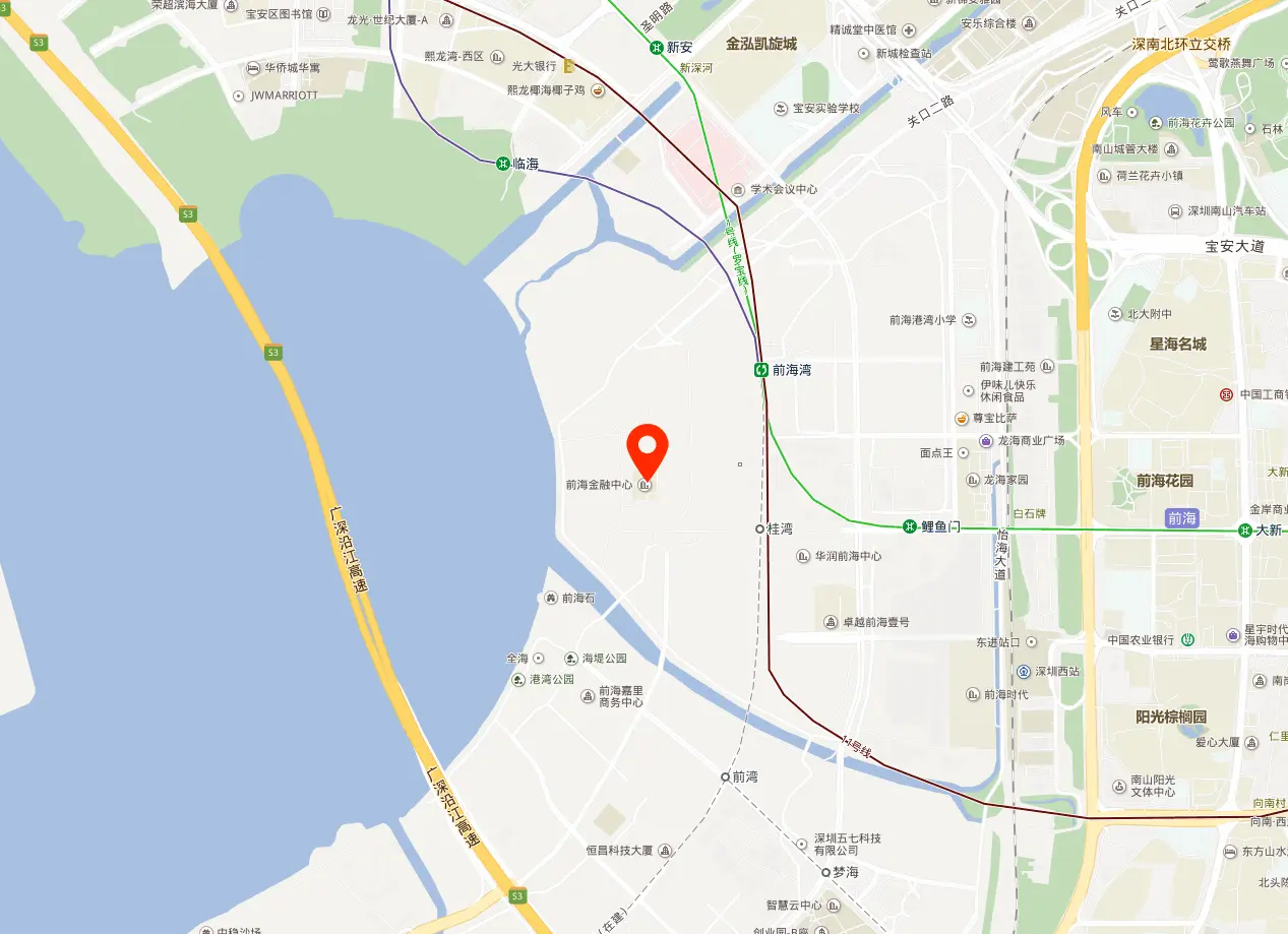 恒裕前海金融中心地图位置